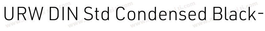 URW DIN Std Condensed Black字体转换